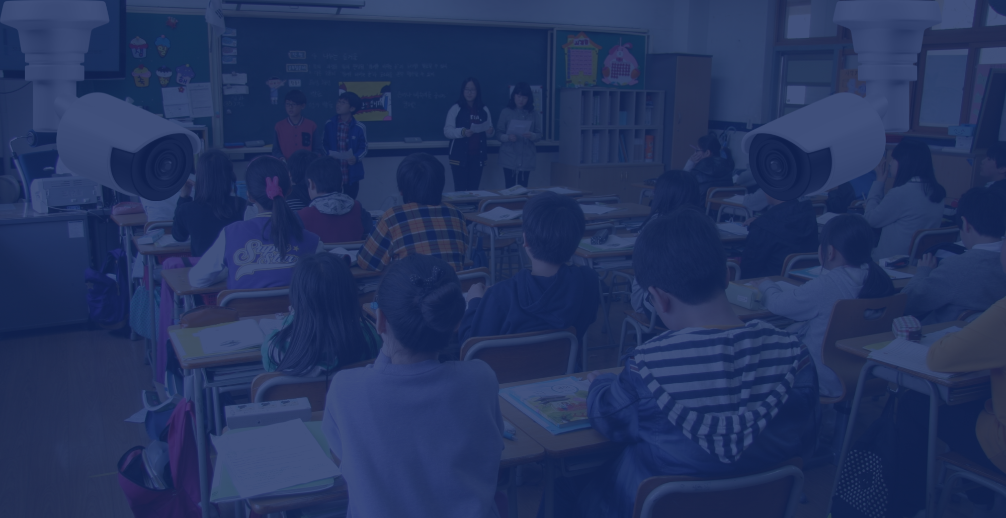 Câmeras de segurança em escolas