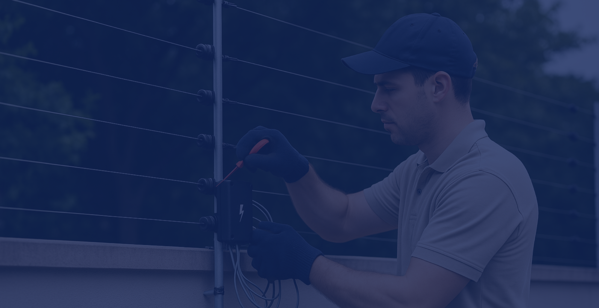 Manutenção de cerca elétrica